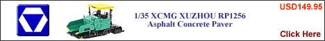 1/35 XCMG XUZHOU RP1256 Asphalt Concrete Paver 